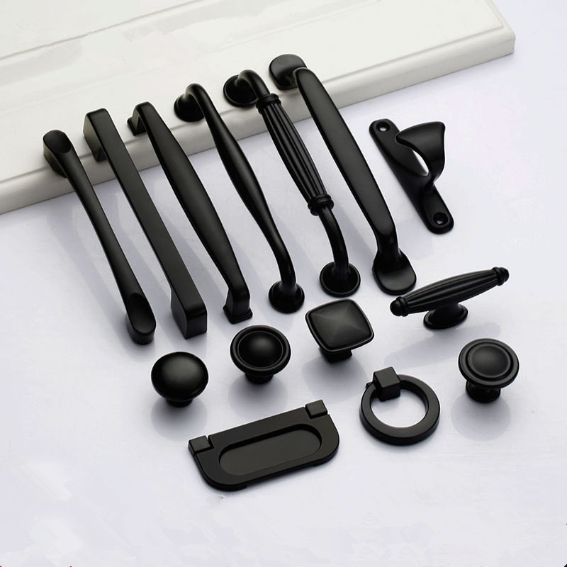 Furniture Hardware China - Черные ручки для мебельных шкафов и