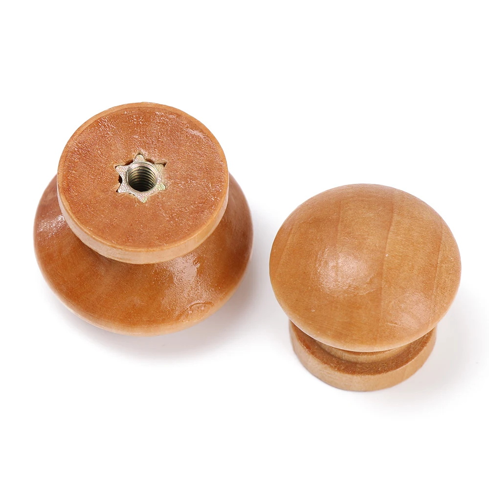 Furniture Hardware Knobs - 10 шт./лот, круглые ручки из натурального