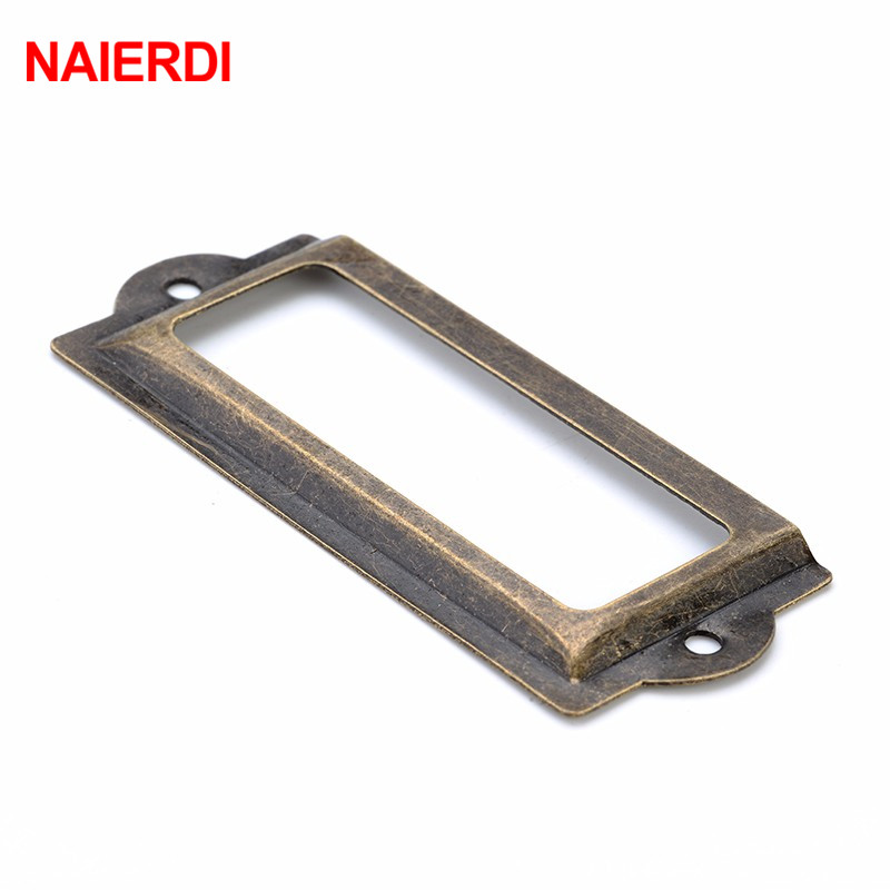 Furniture Hardware Names - Ручка NAIERDI 82*30 мм, античная латунная