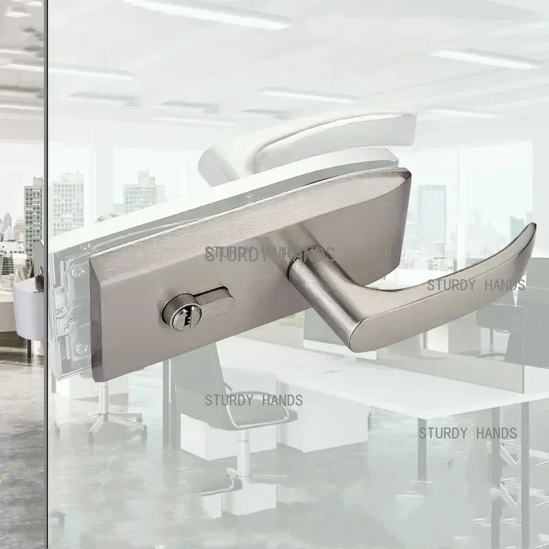 Furniture Hardware Fittings - Офисный стеклянный дверной замок для ванной