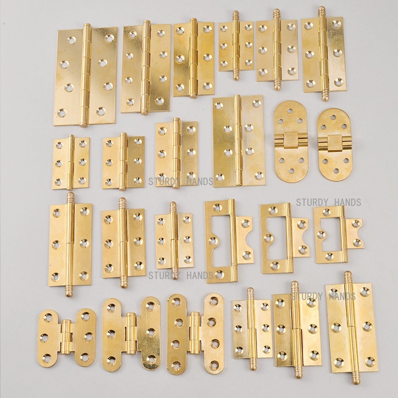 Furniture Hardware Gold - 10 шт. латунных петель, золотые петли
