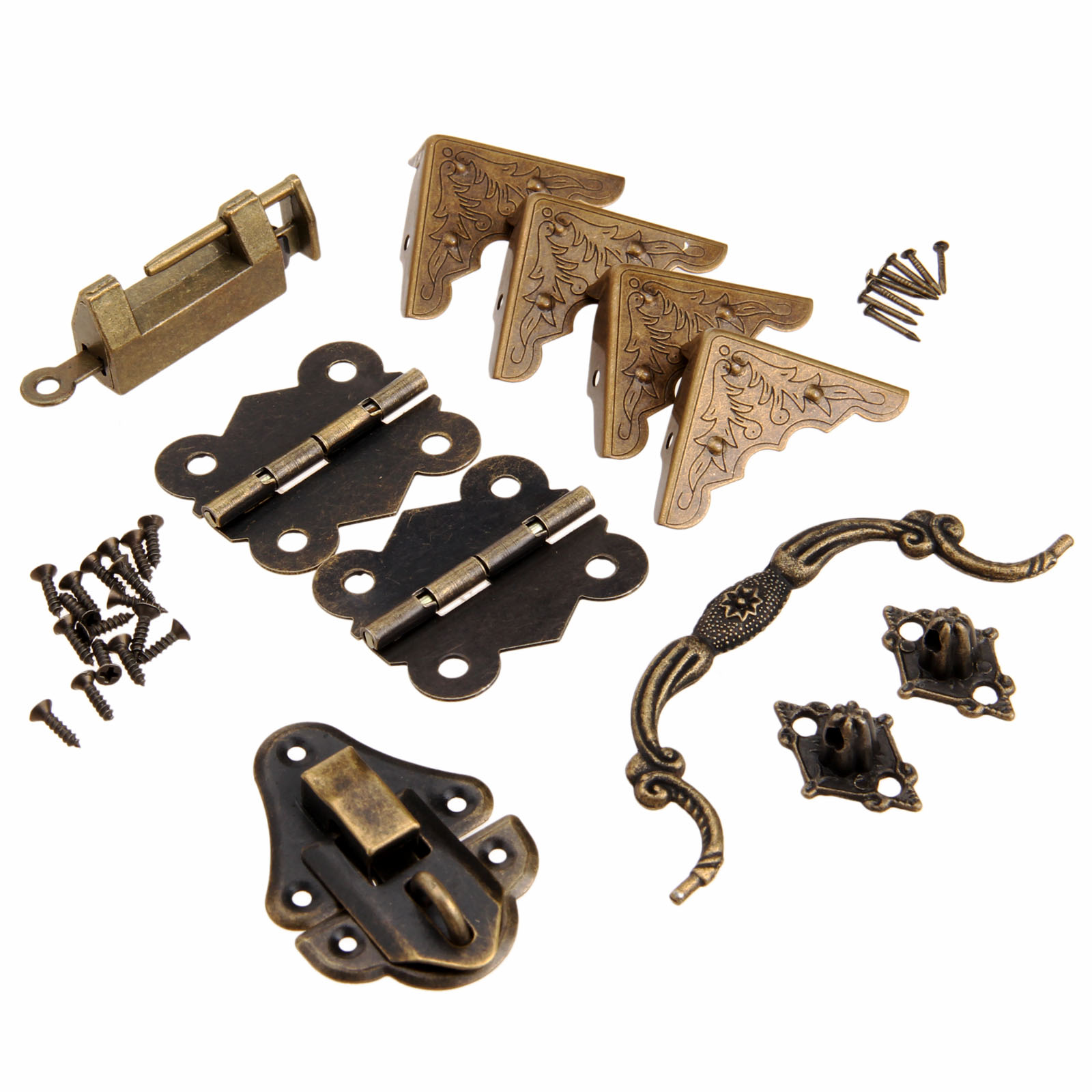 Furniture Hardware Hinges - Мебельная фурнитура 9 шт./компл., китайская латунная