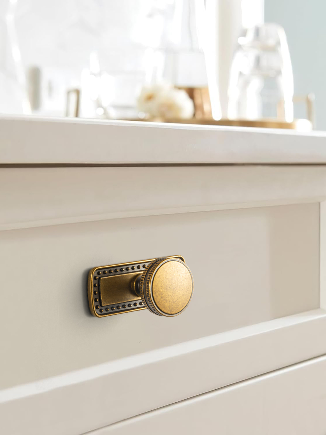 Винтажные латунные ручки для ш – обзор и цена Furniture Hardware With Backplate