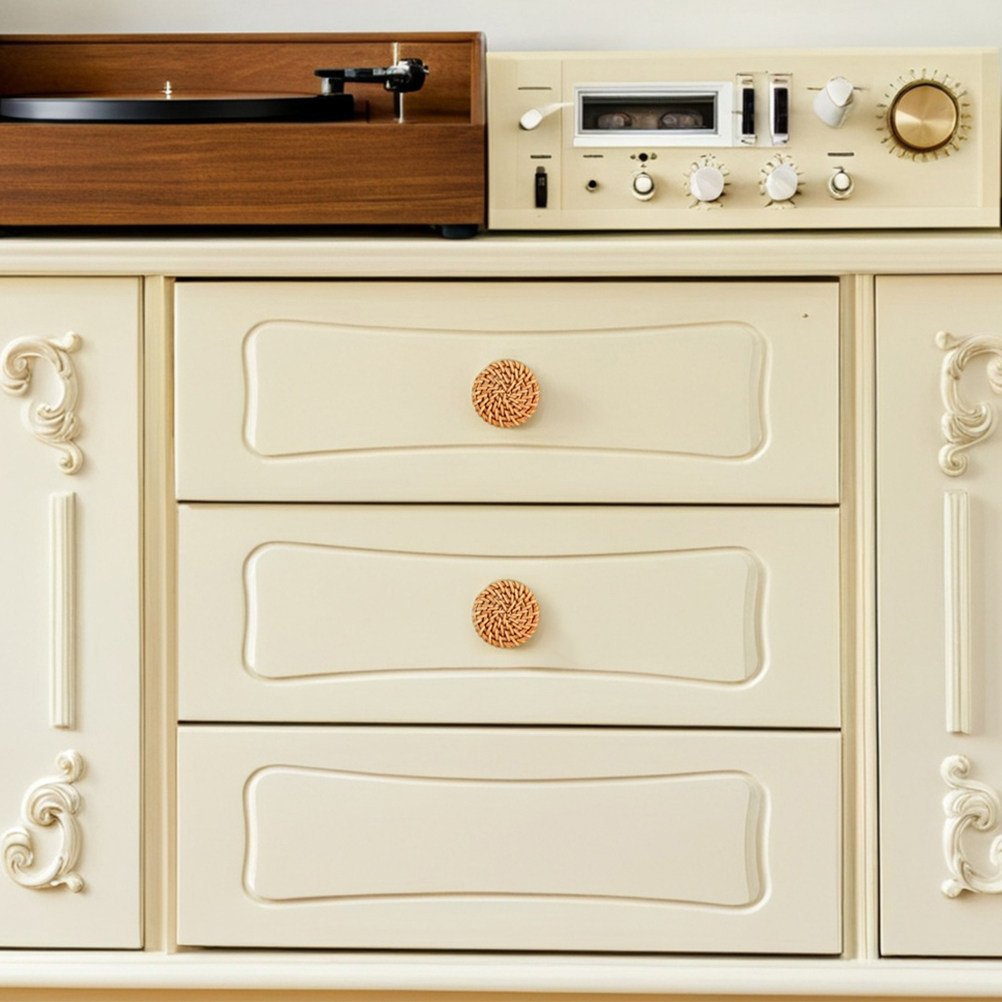 6 шт. круглых плетеных деревян – обзор и цена Cabinet Knob Round