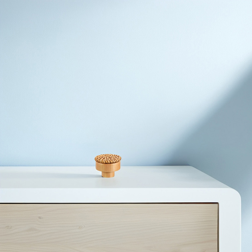 6 шт. круглых плетеных деревян – обзор и цена Cabinet Knob Round