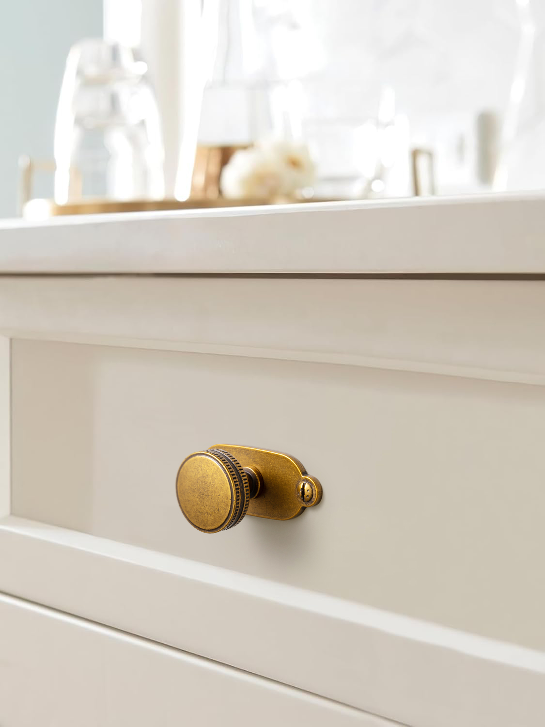 Винтажные латунные ручки для ш – обзор и цена Furniture Hardware With Backplate