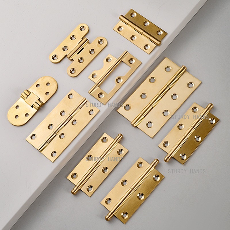 10 шт. латунных петель, золоты – обзор и цена Furniture Hardware Gold