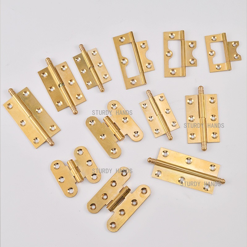 10 шт. латунных петель, золоты – обзор и цена Furniture Hardware Gold