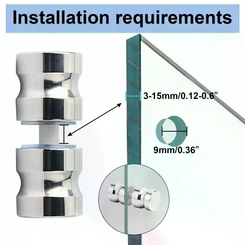 Стильная ручка для стеклянных  – обзор и цена Furniture Hardware Fittings