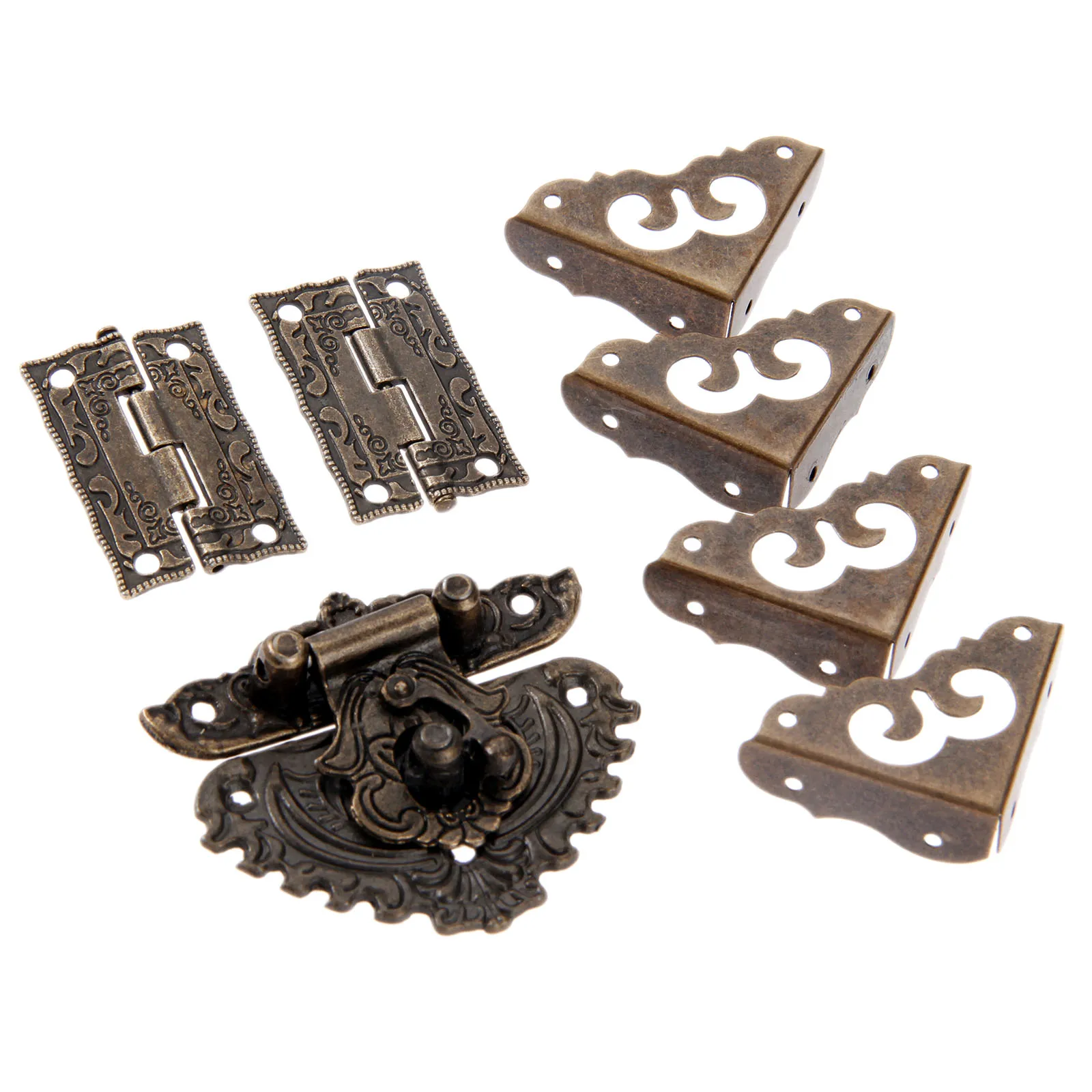 7 шт./компл. античный бронзовы – обзор и цена Furniture Hardware Hinges
