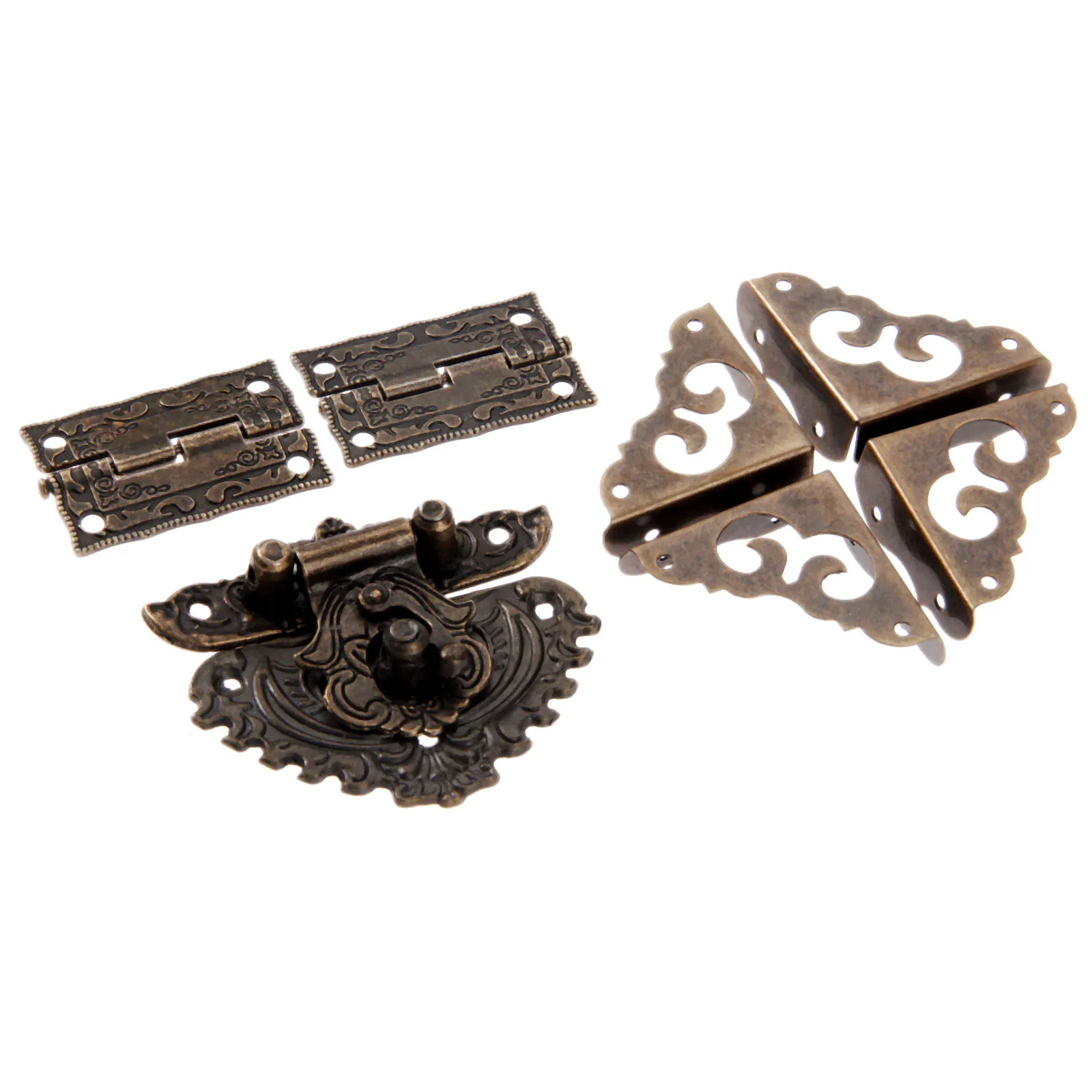 7 шт./компл. античный бронзовы – обзор и цена Furniture Hardware Hinges